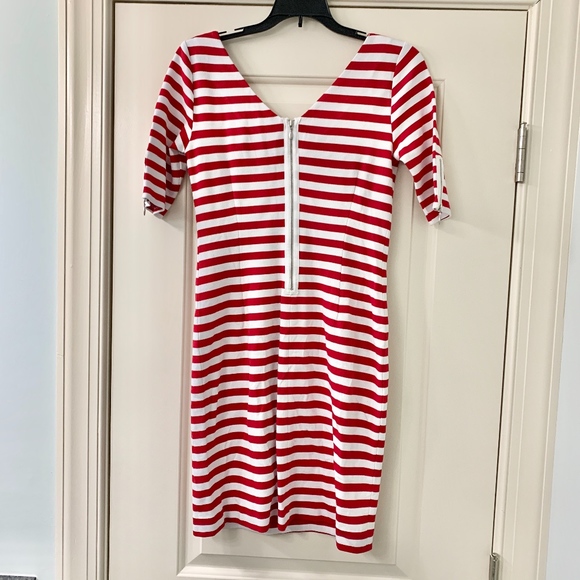 Banana Republic Red & White Striped Bodycon Dress - Picture 6 of 6